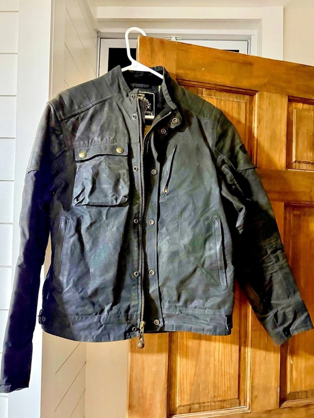 Roland Sands Design Motorcycle Jacket Moto Jacket Black Size Medium